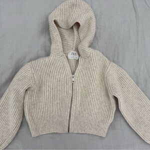 Zara hooded zip up jacket